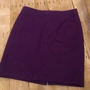 Purple JCrew pencil skirt